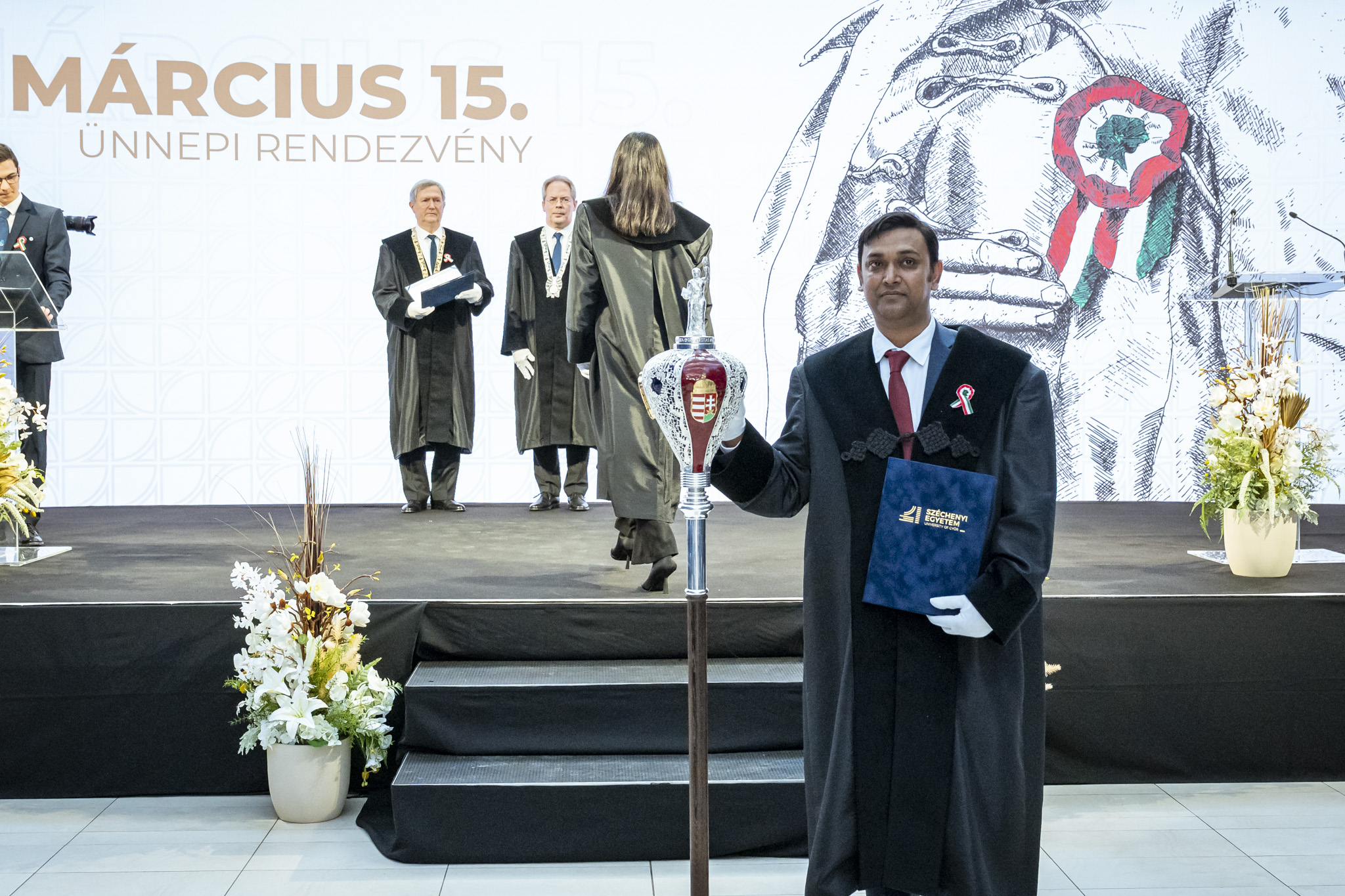 Doctoral gallery: The ceremony was completed by the conferral of doctoral degrees (Photo: András Adorján, Gergely Nagy / Széchenyi István University)